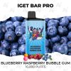iget bar pro 10000 puffs blueberry raspberry bubble gum