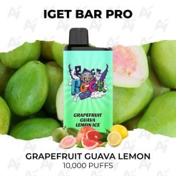 iget bar pro 10000 puffs grapefruit guava lemon