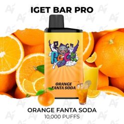 iget bar pro 10000 puffs orange fanta soda