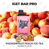 iget bar pro 10000 puffs passionfruit peach ice tea