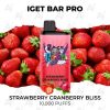 Iget bar pro 10000 puffs strawberry cranberry bliss