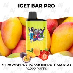 iget bar pro 10000 puffs strawberry passionfruit mango