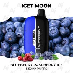 iget moon k5000 puffs blueberry raspberry ice