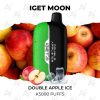 iget moon k5000 puffs double apple ice
