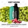 iget moon k5000 puffs green grape pomegranate cherry