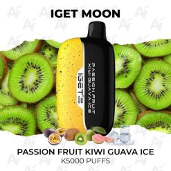 Iget moon k5000 puffs passion fruit kiwi guava ice