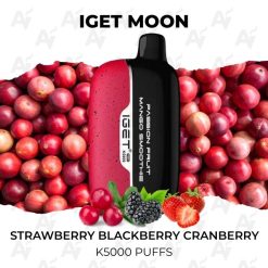 iget moon k5000 puffs strawberry blackberry cranberry