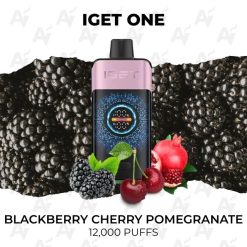 iget one 12000 puffs blackberry cherry pomegranate