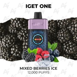 iget one 12000 puffs mixed berries ice