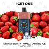iget one 12000 puffs strawberry pomegranate ice