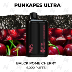 punkapes ultra 6000 puffs balck pome cherry