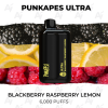 punkapes ultra 6000 puffs blackberry rasp lemon