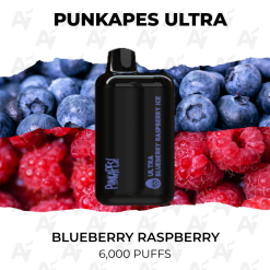 punkapes ultra 6000 puffs blueberry raspberry
