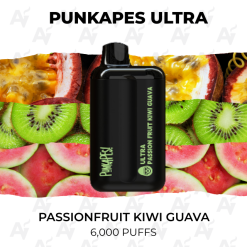 punkapes ultra 6000 puffs passionfruit kiwi guava