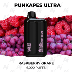 punkapes ultra 6000 puffs raspberry grape