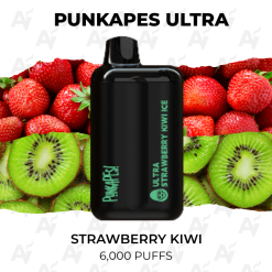 punkapes ultra 6000 puffs strawberry kiwi