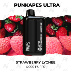 punkapes ultra 6000 puffs strawberry lychee