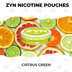 zyn nicotine pouches cirtrus green