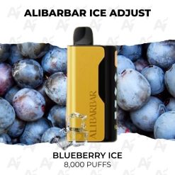 Alibarbar ice adjust 12000 puffs blueberry ice