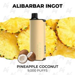 Alibarbar ingot 9000 puffs pineapple coconut