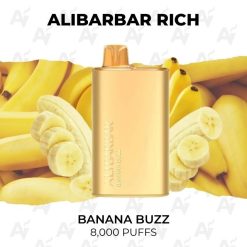 Alibarbar rich 8000 puffs banana buzz
