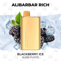Alibarbar rich 8000 puffs blackberry ice