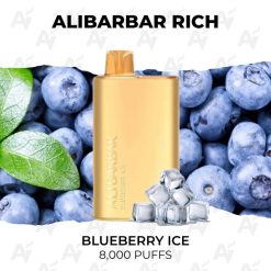 Alibarbar rich 8000 puffs blueberry ice