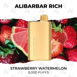 Alibarbar rich 8000 puffs strawberry watermelon