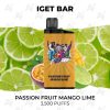 Iget bar 35000 passion fruit mango lime