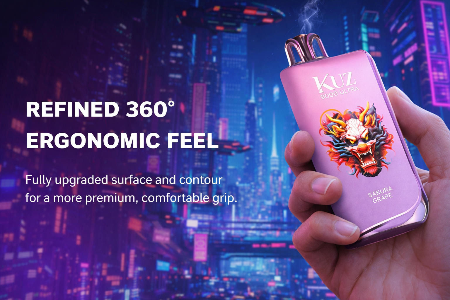 Kuz lux 9000 refined 360 ergonomic feel
