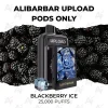 Alibarbar upload pods only 25000 puffs blackberry ice