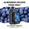 Alibarbar upload pods only 25000 puffs blueberry breeze