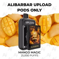 Alibarbar upload pods only 25000 puffs mango magic