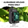 Alibarbar upload pods only 25000 puffs mint