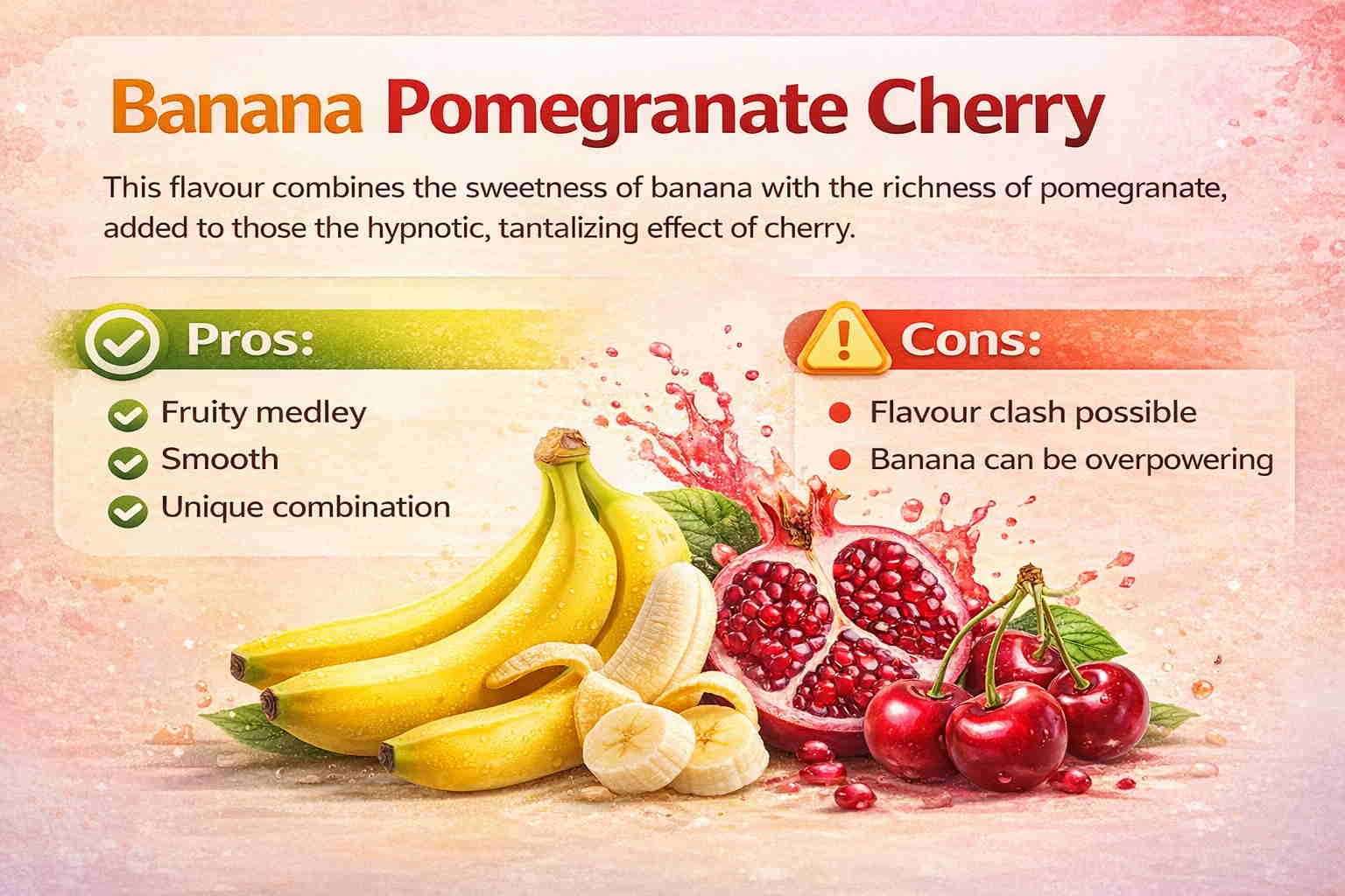 IGET Bar Flavor Banana Pomegranate Cherry