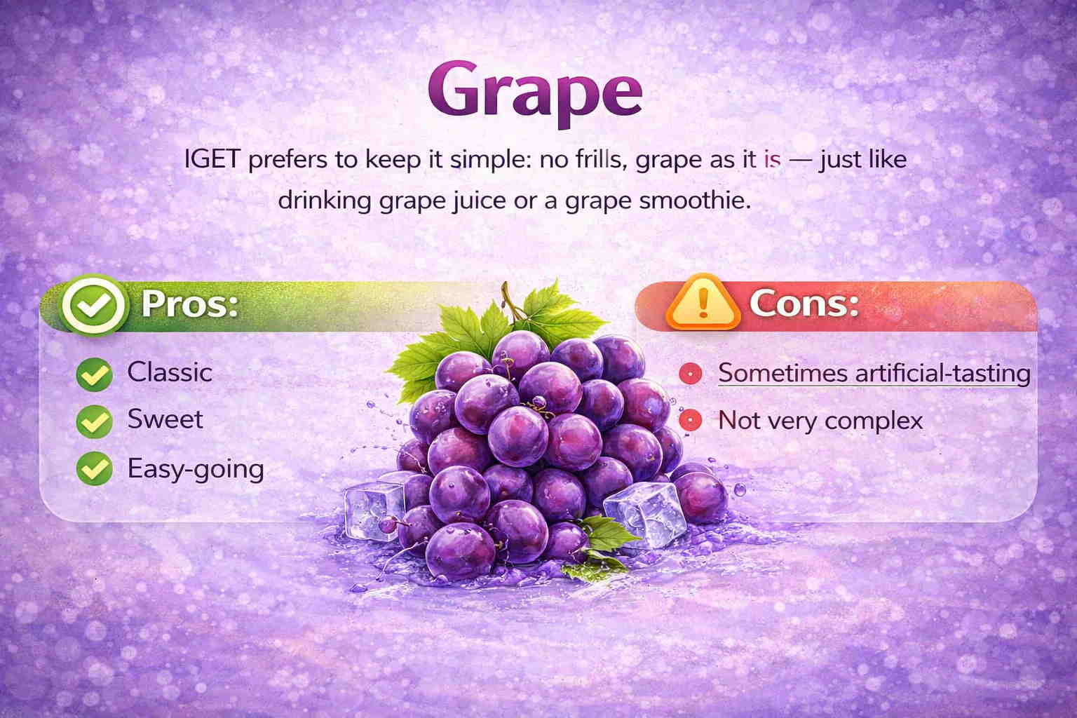 IGET Bar Flavor Grape