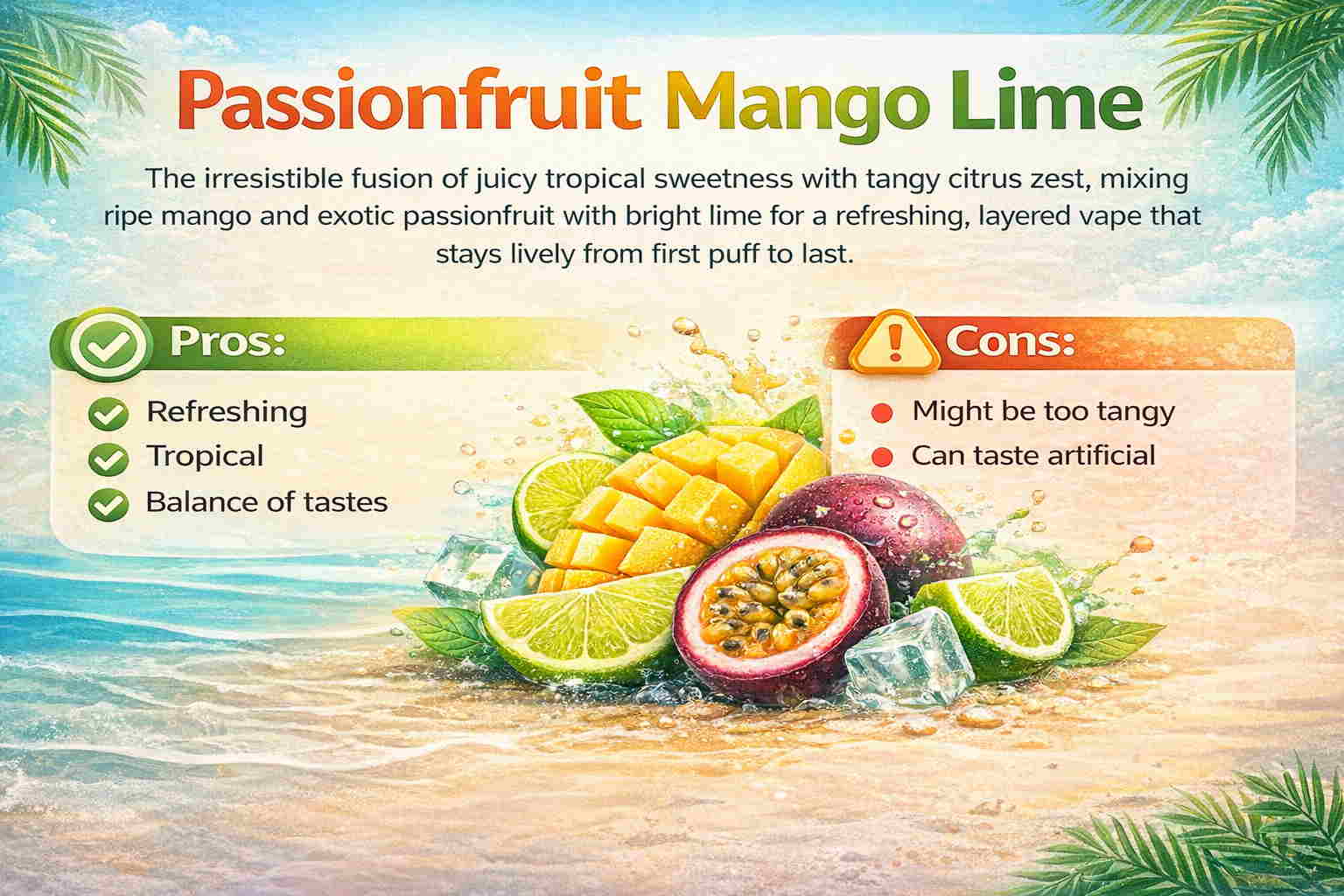 IGET Bar Flavor Passion Fruit Mango Lemon
