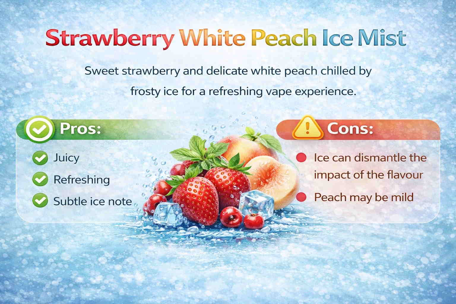 IGET Bar Flavor Strawberry White Peach Ice Mist