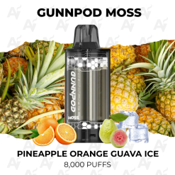 Gunnpod moss 8000 pineapple orange guava ice