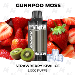 Gunnpod moss 8000 strawberry kiwi ice